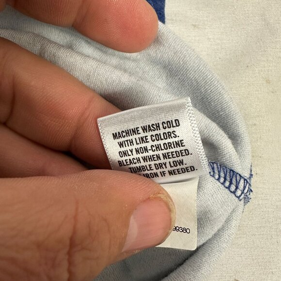 Croft & Barrow Womens XXL Blue Star Print Short Sleeve Cotton Top - Picture 5 of 5